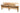 For sizes over 150 cm, the base consists of six feet, wood end charm