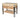 Butcher block with 2 drawers and stainless steel tube base