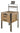 Hornbeam end grain butcher block with stainless steel base