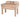 Non-reversible hornbeam end grain butcher block with drawer, backsplash, and knife slot