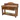 Gendarme's hat butcher block with drawers