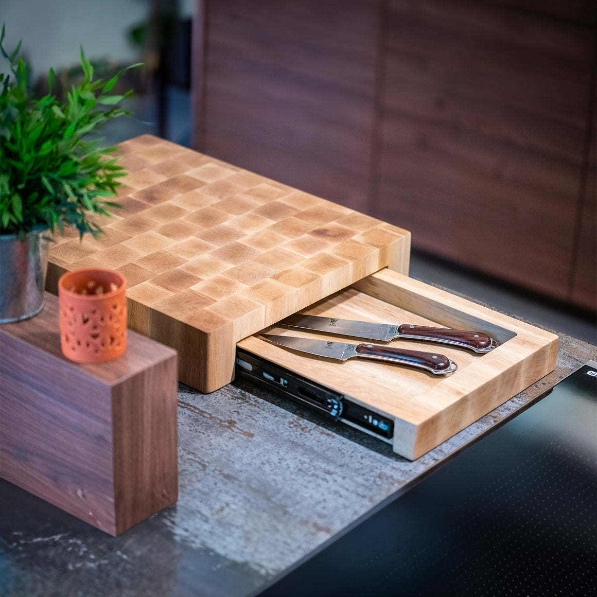 Range-couteaux intégré