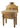 Antique block, bull's head, knife slot, backsplash and base in gilded oak 