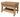 Solid French oak base on wheels, featuring a full lower shelf – 120 x 60 x 90 cm