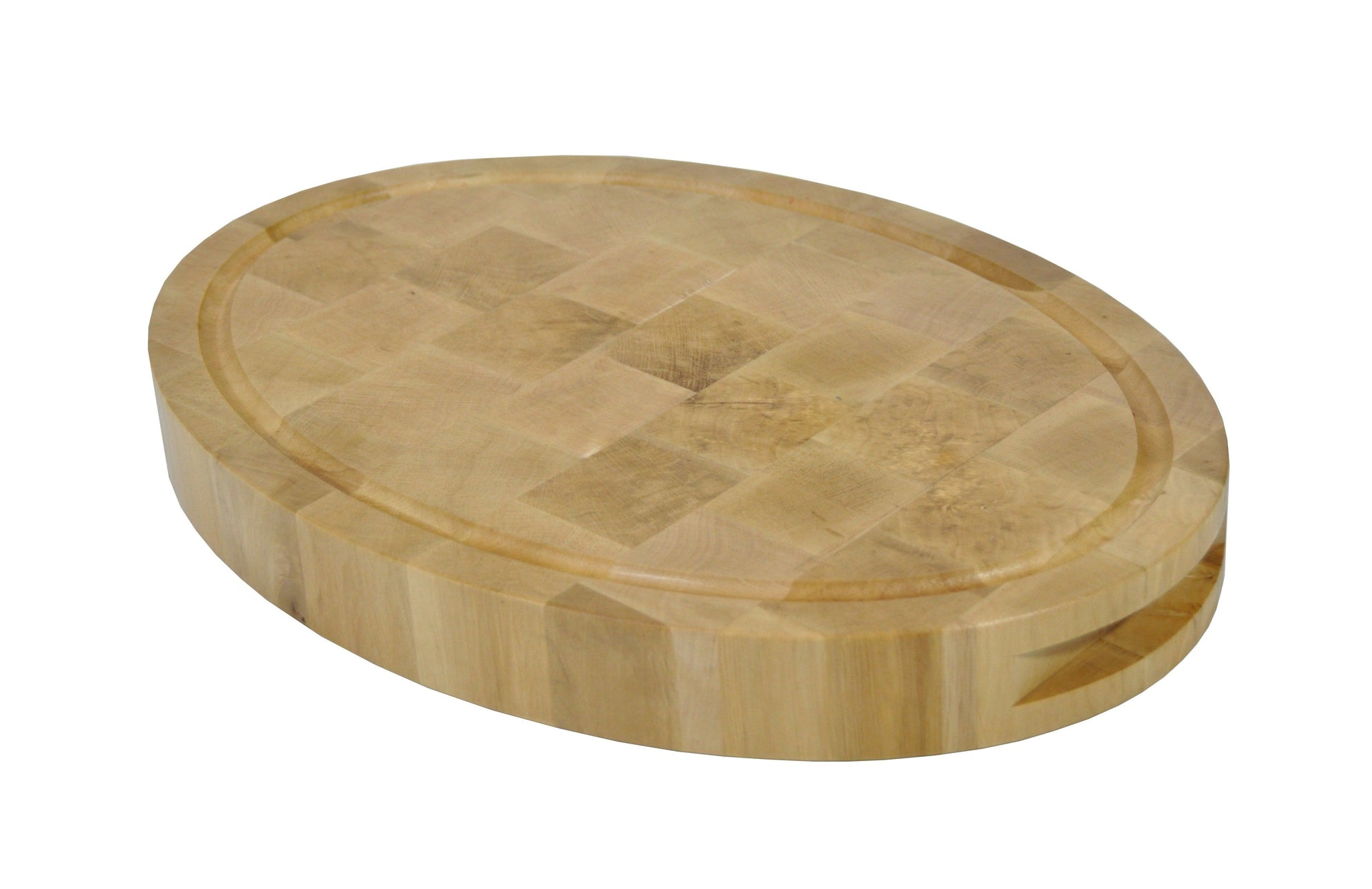 Oval butcher block