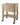 Beechwood stage kitchen cart with drawer, shelf and stainless steel brackets