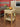 Varnished beech wood sideboard with charm log in situation