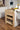 Wine block with Backsplash, Knife rest, Drawer and Brass brackets
