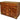 Icebox wooden block, golden oak and hand-waxed with brass hardware, 3 drawers and 2 doors 