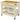 Multifunctional white lacquered kitchen cart on wheels with cloth holder bar, drawer and storage space