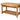 Solid walnut island butcher block with inlaid tea towel holder in the feet