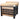 French walnut butcher block with black lacquered legs, 80 cm X 60 cm X 85 cm