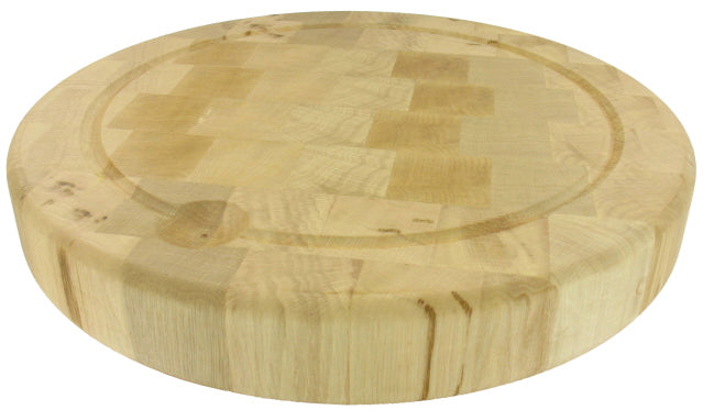 Butchers' block to be laid in round hornbeam end wood