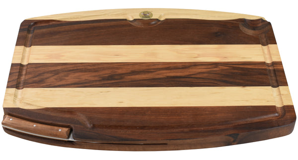 Board "barrel" wood of wire in Hornbeam and Walnut.