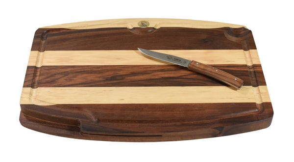 Board "barrel" wood of wire in Hornbeam and Walnut