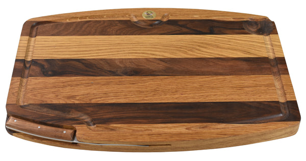 Wooden barrel board Walnut and Oak