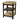 Rusty effect metal base and wooden butcher block from Charme